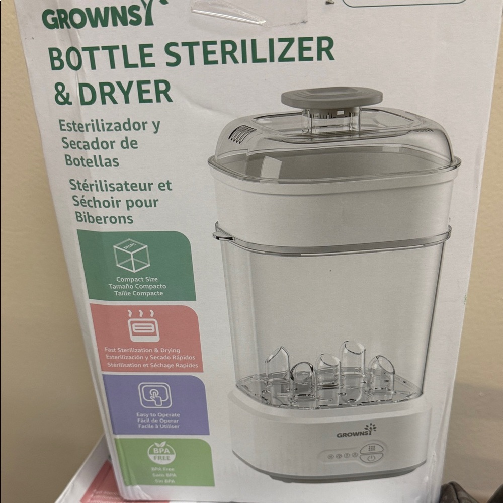 Growns Bottle Sterilizer & Dryer in White